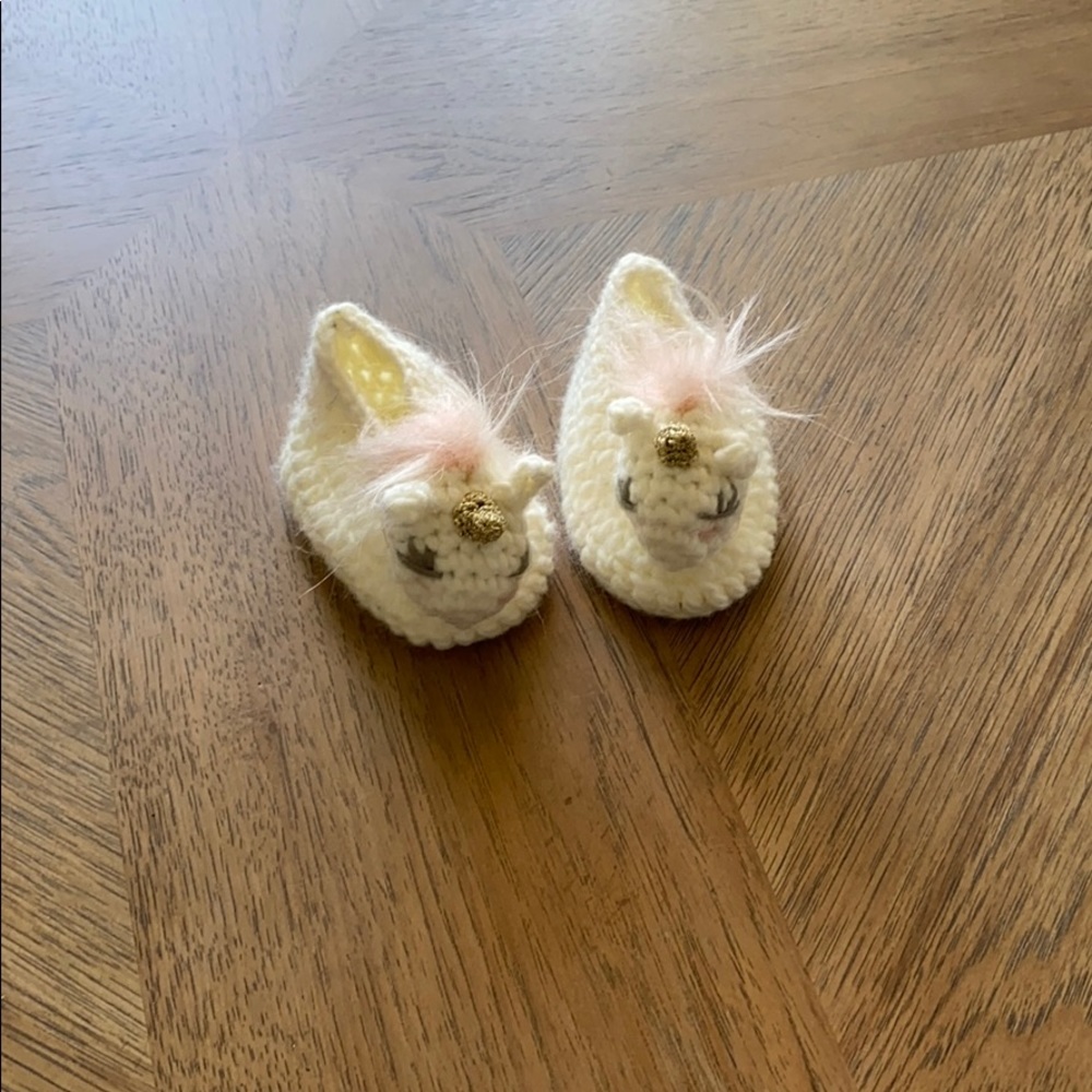 Baby unicorn slippers